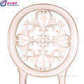 Round back hotel furniture restaurant ABS dining chairs